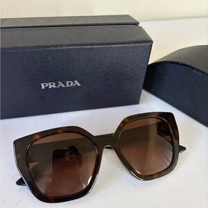 Prada Women's Brown Tortoise Sunglasses